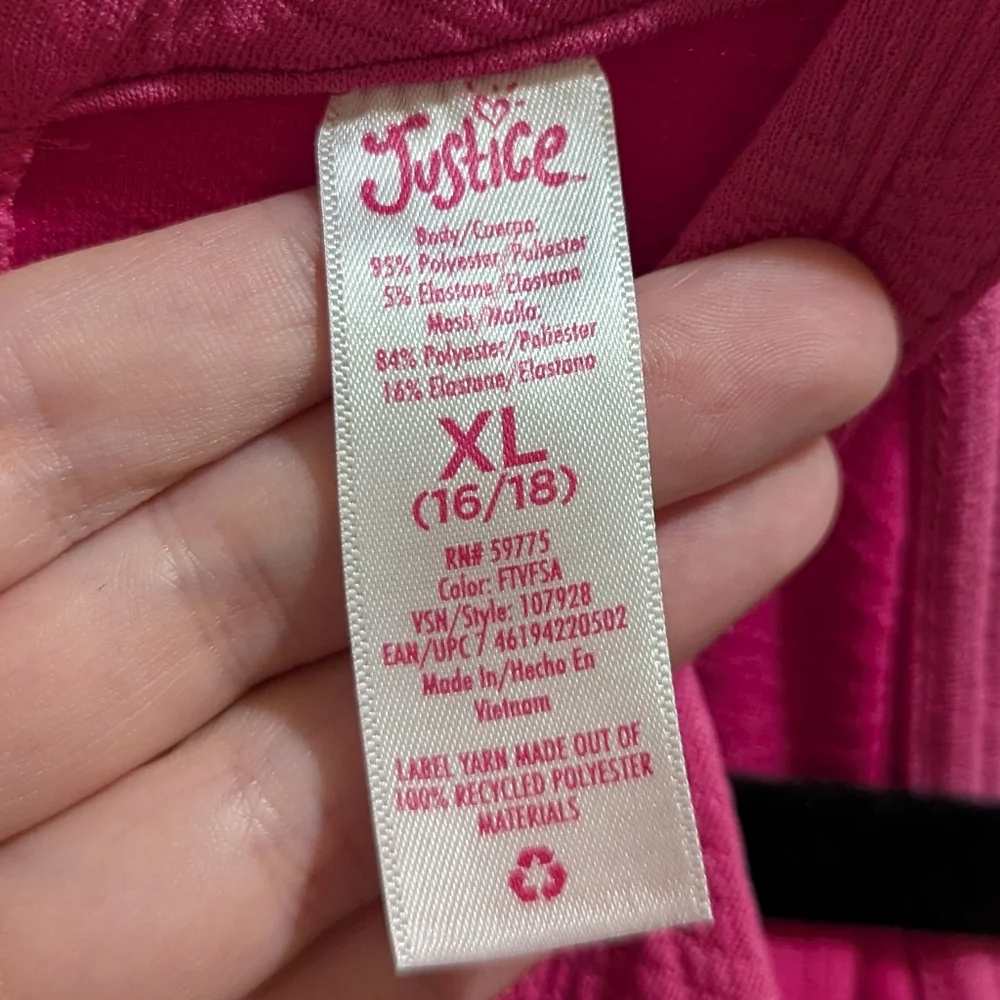 Justice Hot Pink Halter Dress